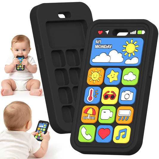 Baby Teething Toys Silicone Baby Phone Teether Over 3 Months