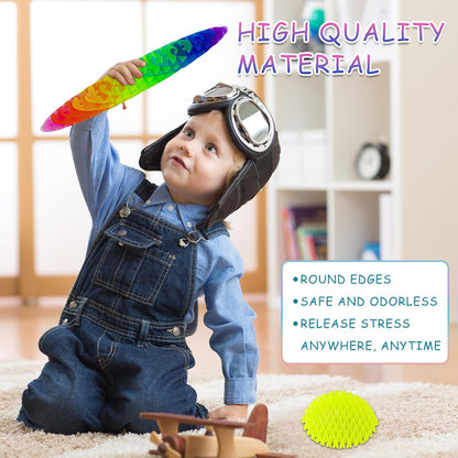3 Packs Fidget Worm Toy, Desk Fidgets for Adults, 3D Printing Elastic Worm Shaped Ornament Pocket Squeeze Toys, Fidget Sensory Toys for Kids, Relieves Stress Anxiety Finger Toys for Adults Children