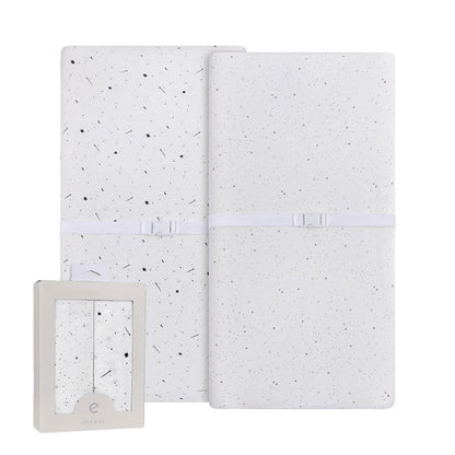 Ely’s & Co. Changing Pad Cover, Diaper Changing Table Sheets, 2 Pack, Cradle Sheet Set for Baby Boys/Girls, 100% Jersey Knit Cotton, Black and White Celestial Collection, 32”x16”x5”