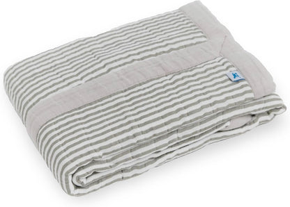 Little Unicorn Newborn Receiving Quilt | Ultra- Soft, Multi-Layered Muslin Fabric | Gift for
