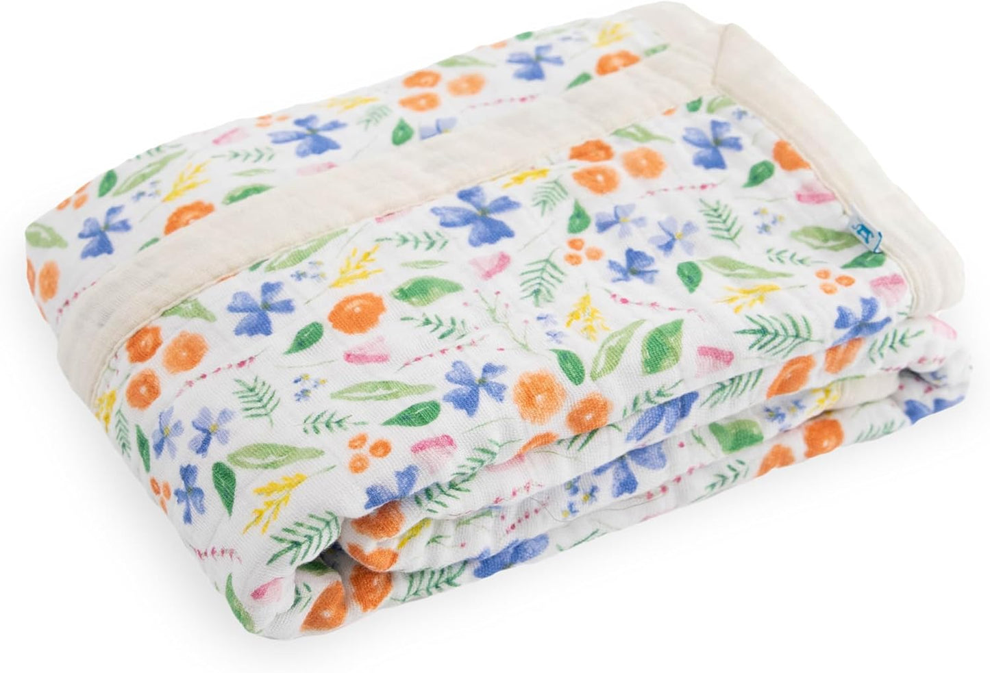 Little Unicorn Newborn Receiving Quilt | Ultra- Soft, Multi-Layered Muslin Fabric | Gift for