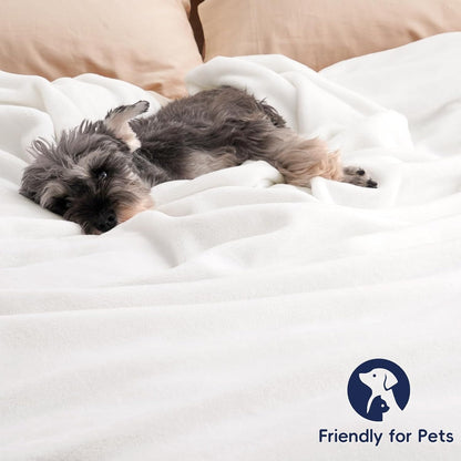 PHF Ultra Soft Fleece Blanket Twin Size, No Shed No Pilling Luxury Plush Cozy 300GSM Lightweight