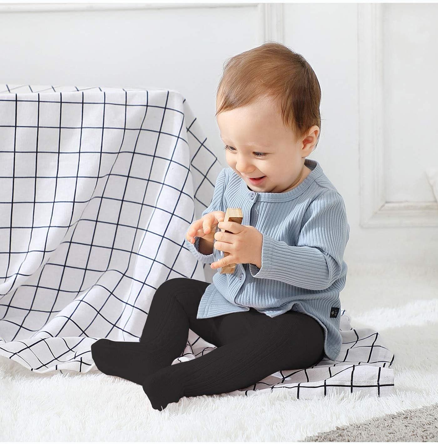 American Trends Baby Tights Non Slip Skid Baby Girl Tight Toddler Stocking Pants Cable Knit Infant