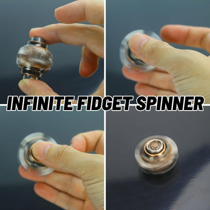 Metal Fidget Spinner, Hand Spinner Fidget Toys with Three Separate Rotation Axis for Adults Men, Infinite Rotary Spinner EDC Desk Stress Relief ADHD Birthday…