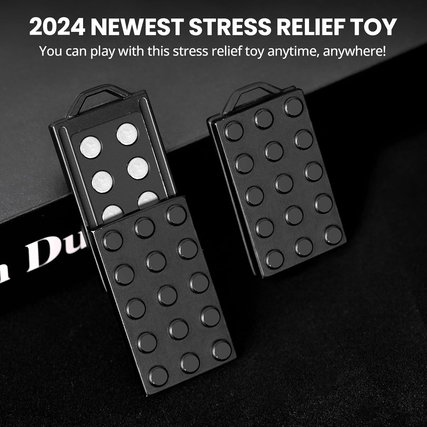 EDCFANS Fidget Slider, Fidget Toys Adults, EDC Metal Magnetic Fidgets Toys for Adult Anxiety ADHD, Sensory Toys Adults, Small Fidget Stress Toys, Desk Toys for Office, Cool Gadgets Gifts for Teens Men