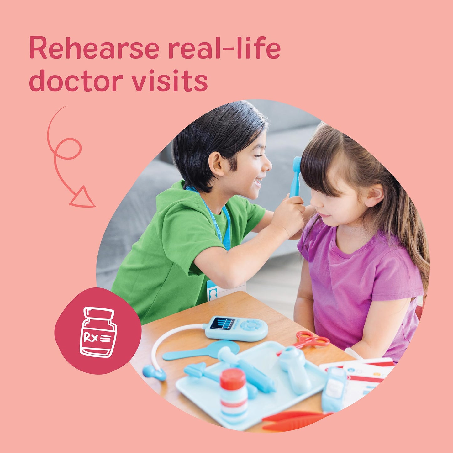 Melissa & Doug Get Well Doctor Kit, 25-Piece Toddler Doctor Play Set, Realistic Pretend Play Toys &