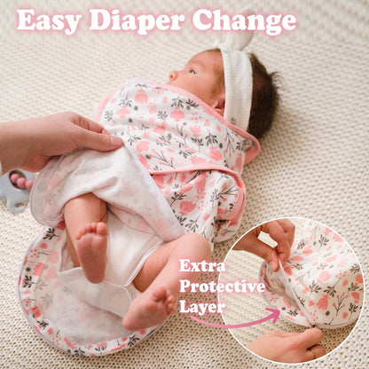 Bublo Baby Organic Swaddles for Newborns – Zipper Swaddles 0-3 Months, 3-Pack – Infant Sleep Sack