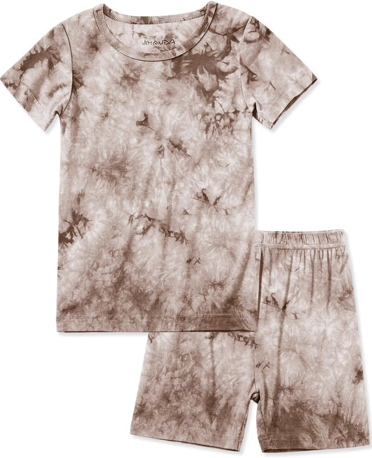 Jimonda Baby/Toddler Soft Sleepwear Short sleeve Kids Cool Pajama Outdoor 2-Piece Shirt&Shorts