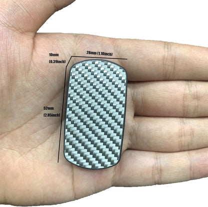 Rectangular Block Carbon Fiber Push Haptic Slider Adult Fidget Toys EDC ADHD Tool Anti-Anxiety Fidget Slider Stress Relief Toys Cool Stuff for Men (Silver Texture)