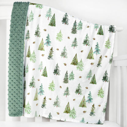 HOMRITAR Baby Blanket for Boys Soft Lightweight Minky Blanket with Double Layer Dotted Backing for