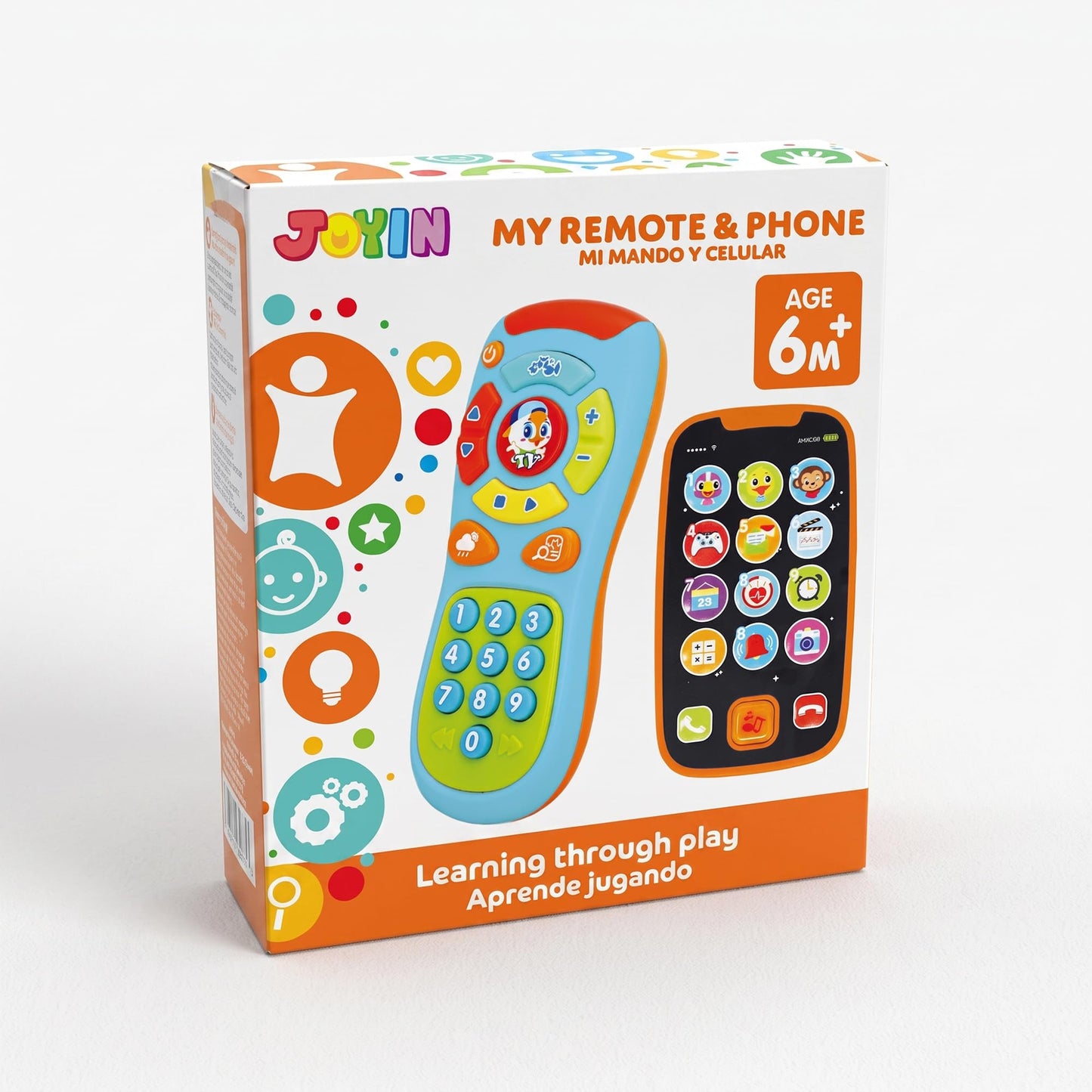 JOYIN Learning Phone and Remote Toy for Kids, Fun Smartphone Toys with Music for Boys or Girls