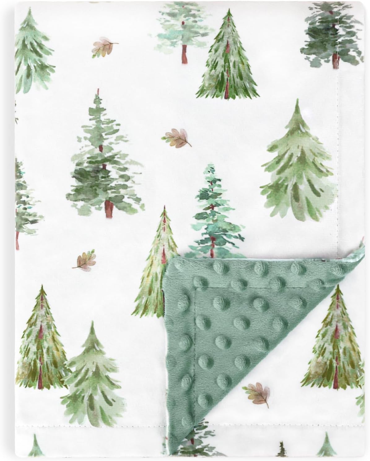 HOMRITAR Baby Blanket for Boys Soft Lightweight Minky Blanket with Double Layer Dotted Backing for