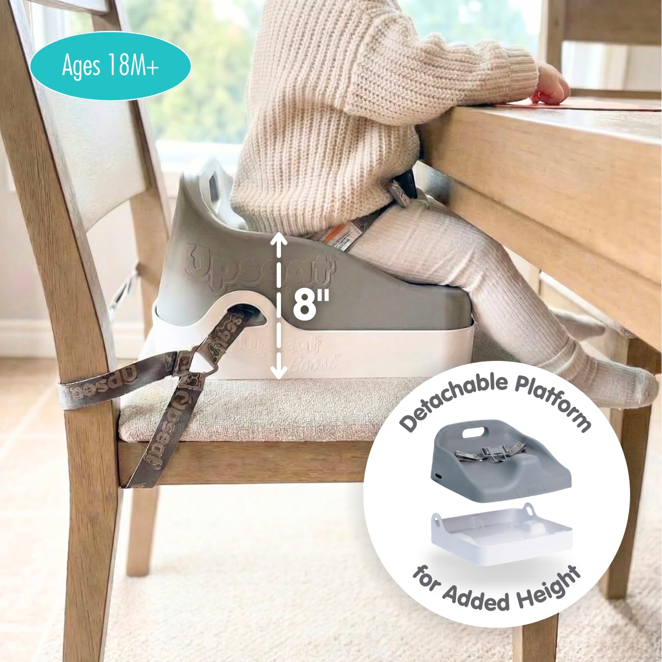 Upseat Boost - The Original Ergonomic Toddler Booster Seat for Dining Table, Developed with