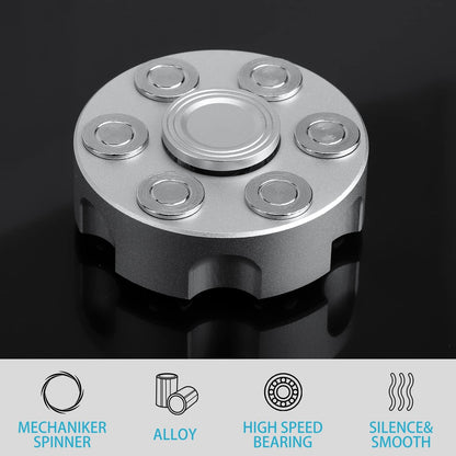 Desk Fidget Spinner Chain, Fidget Toy Metal, Infinity Cube Spinner Gift For Kids and Adults, Sensory Toy, Heavy Duty Cool Hand Finger Spinner Desk Toy, Party Favors Goody Bag Fillers Stocking Stuffers