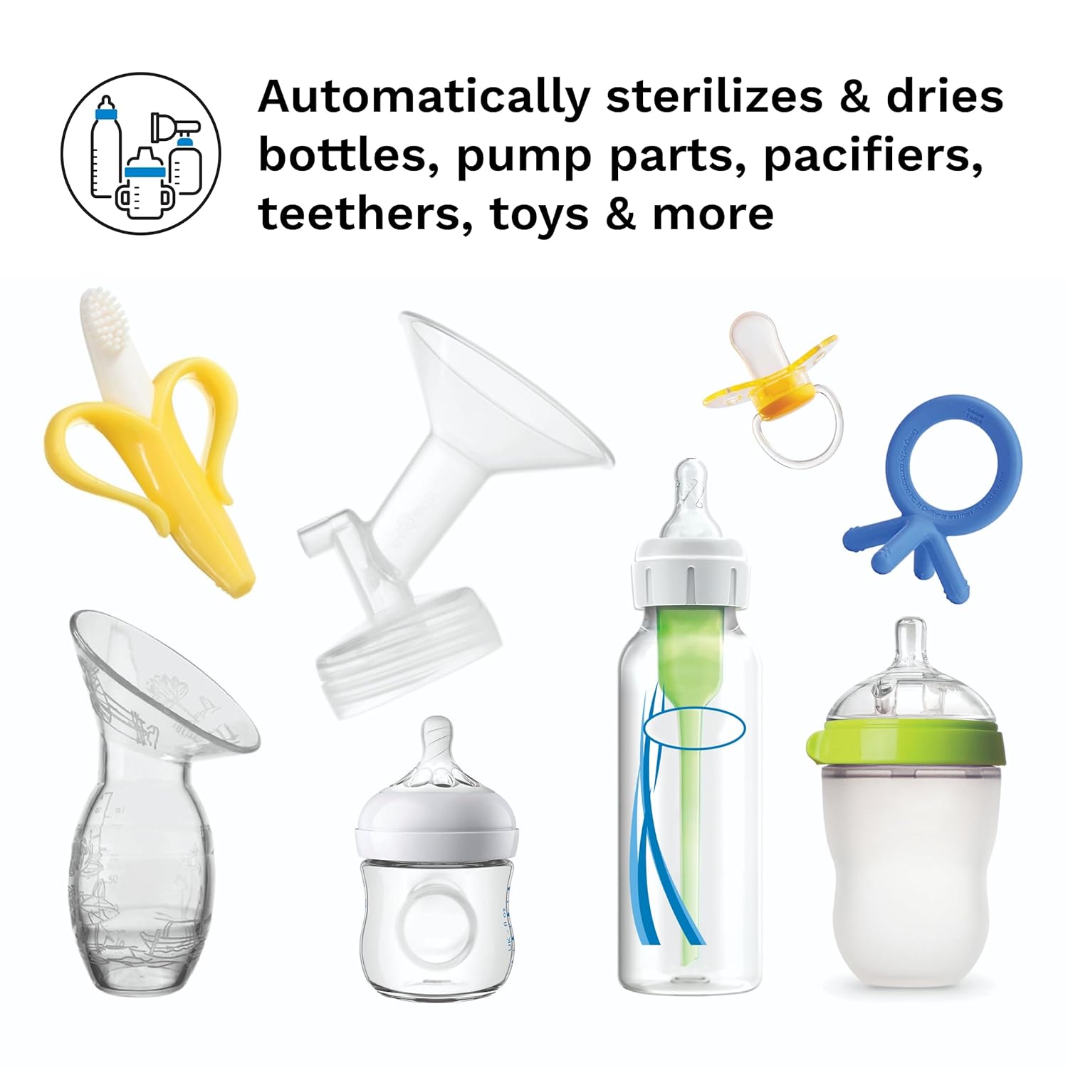 Baby Brezza Baby Bottle Sterilizer and Dryer Machine – Electric Steam Sterilization - Universal Fit
