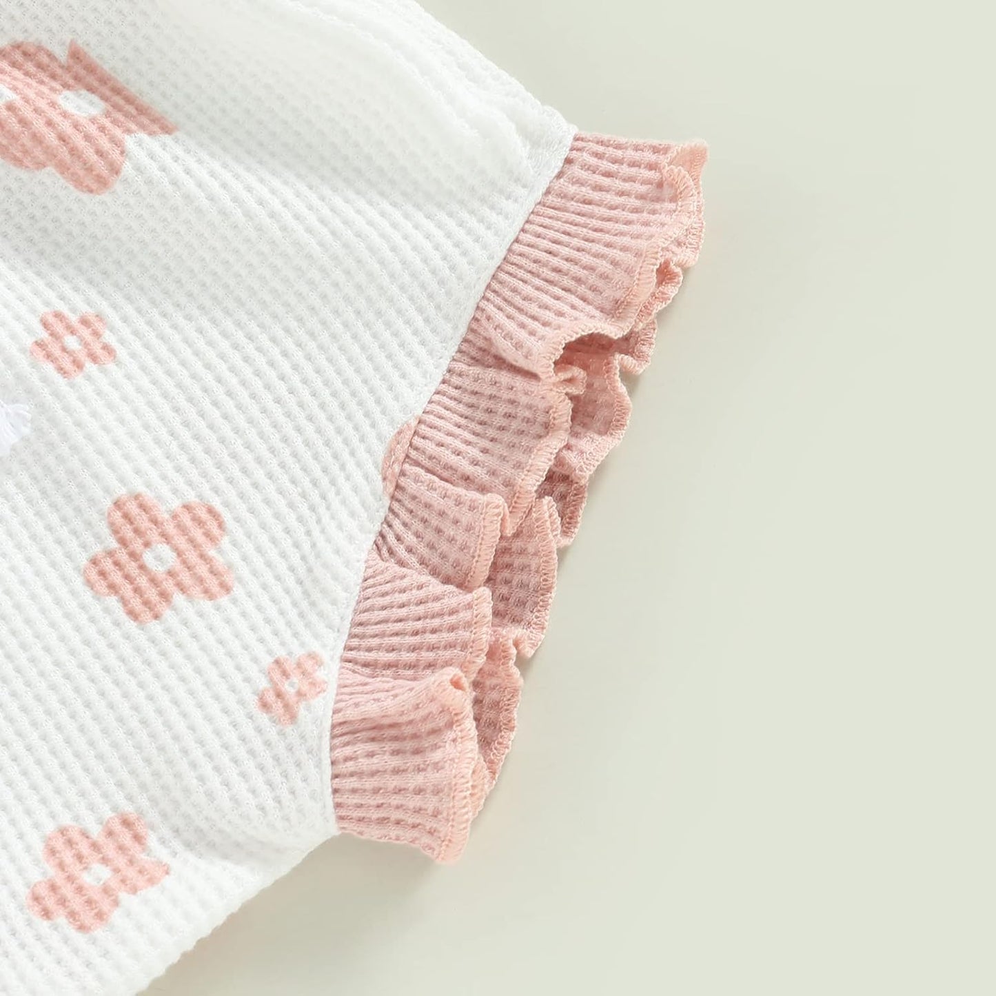 fhutpw Baby Girl Clothes Summer Cute Outfits 3 6 12 18 Months Spaghetti Strap Romper & Floarl Shorts Sets