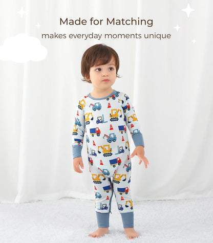 Baby Boys Girls Romper Long Sleeve Jumpsuits Infant Unisex One-Piece Bamboo Viscose Zipper Mitten Rompers
