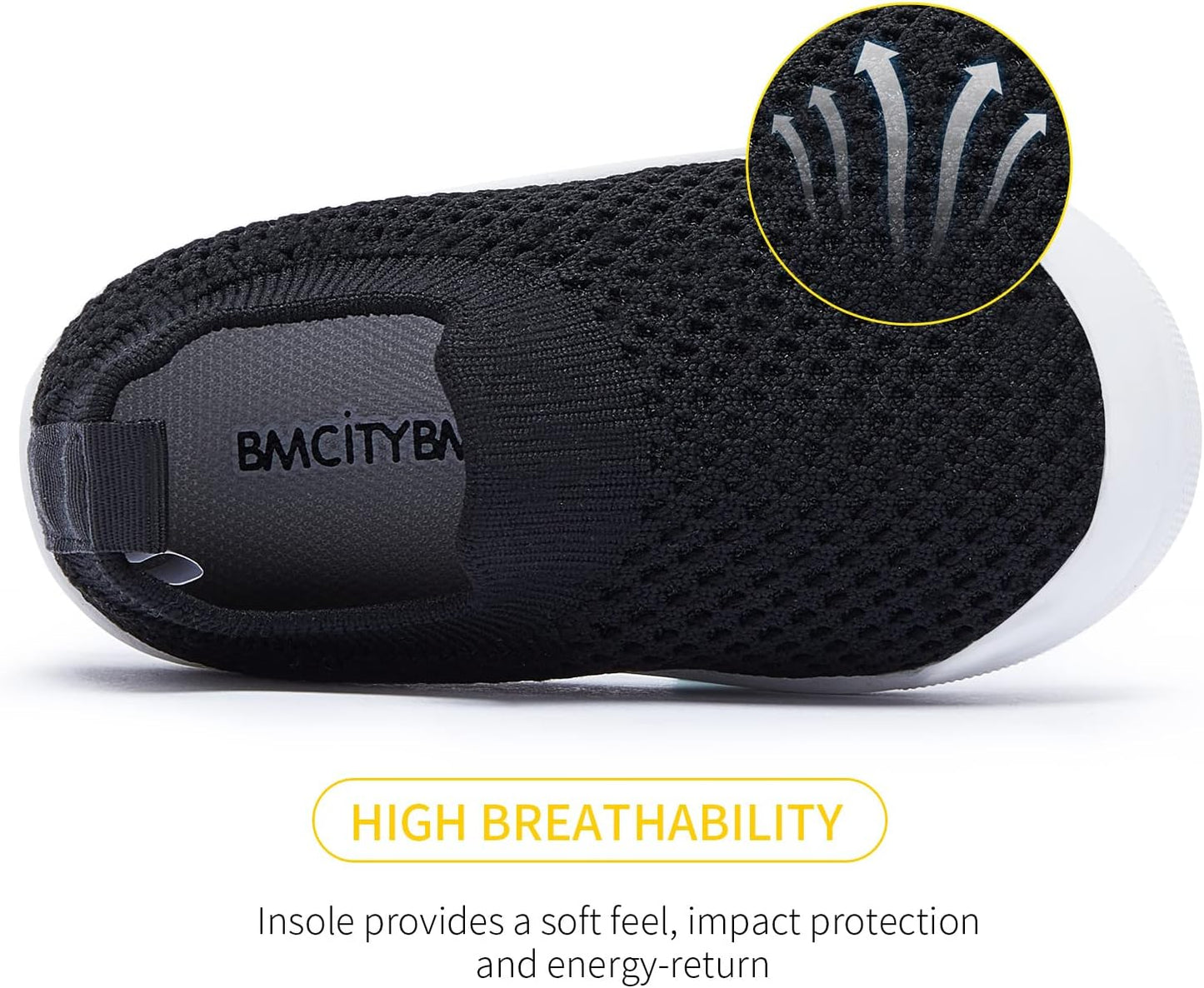 BMCiTYBM Baby Sneakers Girls Boys Lightweight Breathable Mesh First Walkers Shoes 6-24 Months