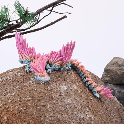 Cessfle 3D Printed Dragon in Egg, Fly Dragon Egggs with Dragon Inside Full Articulated Dragon Egggs for House of Dragon Crystal Fidget Dragon Egg Toys, Home Office Decor Executive Desk Toy