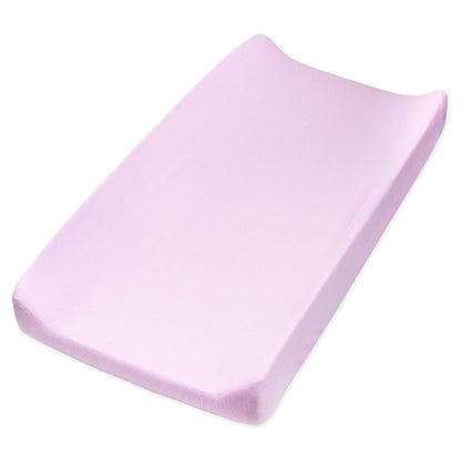 HonestBaby Girls Organic Cotton Changing Pad Cover, Lavender, One Size