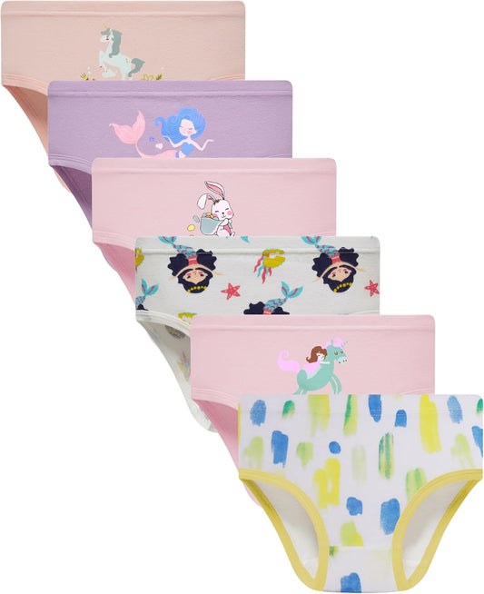 Hahan Girls Soft Panties Toddler Girls Cotton Underwear Kids Briefs