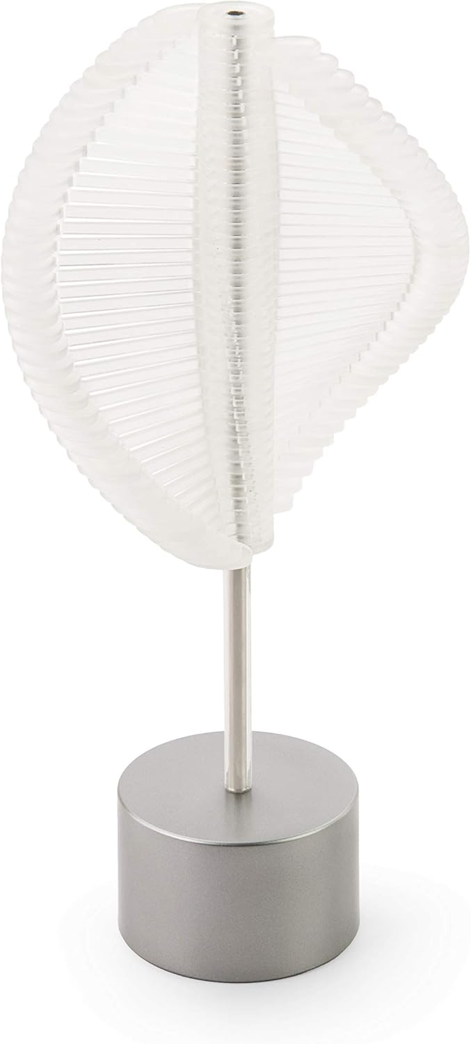 Crystal Caprice Lollipopter - Spin Magic with a Twist! Interactive Kinetic Toy and Stylish Sculpture with Special Domed Case, Inspired by Nature's Geometry