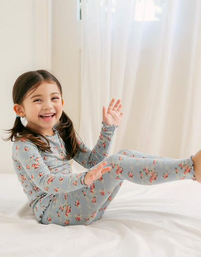 VAENAIT 6M-12Y Toddler Kids Girls Boys Soft Comfy Modal Tencel Solid Raglan Sleepwear Pajamas Pjs 2pcs/4pcs Set