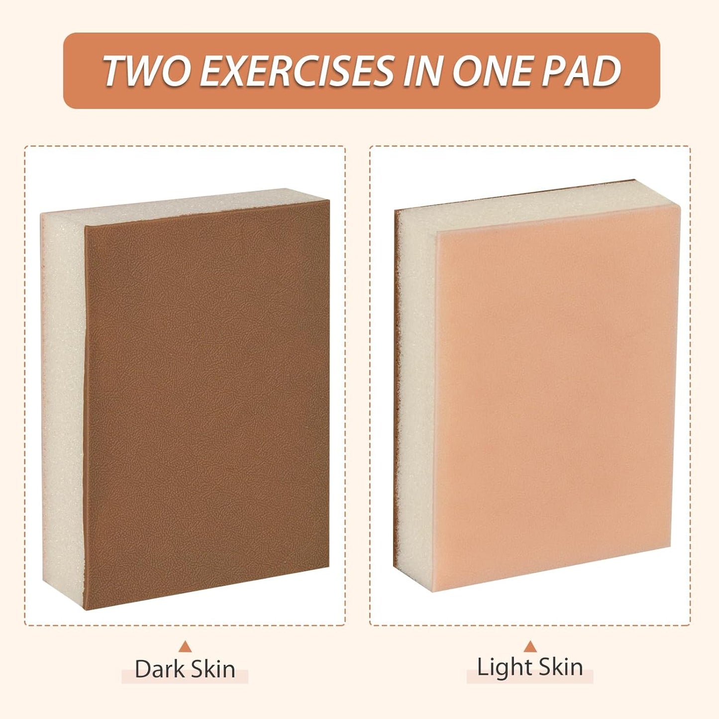 Silicone Sponge Injection Training Pad for Medical Student, Subcutaneous Injection Pad for Nursing