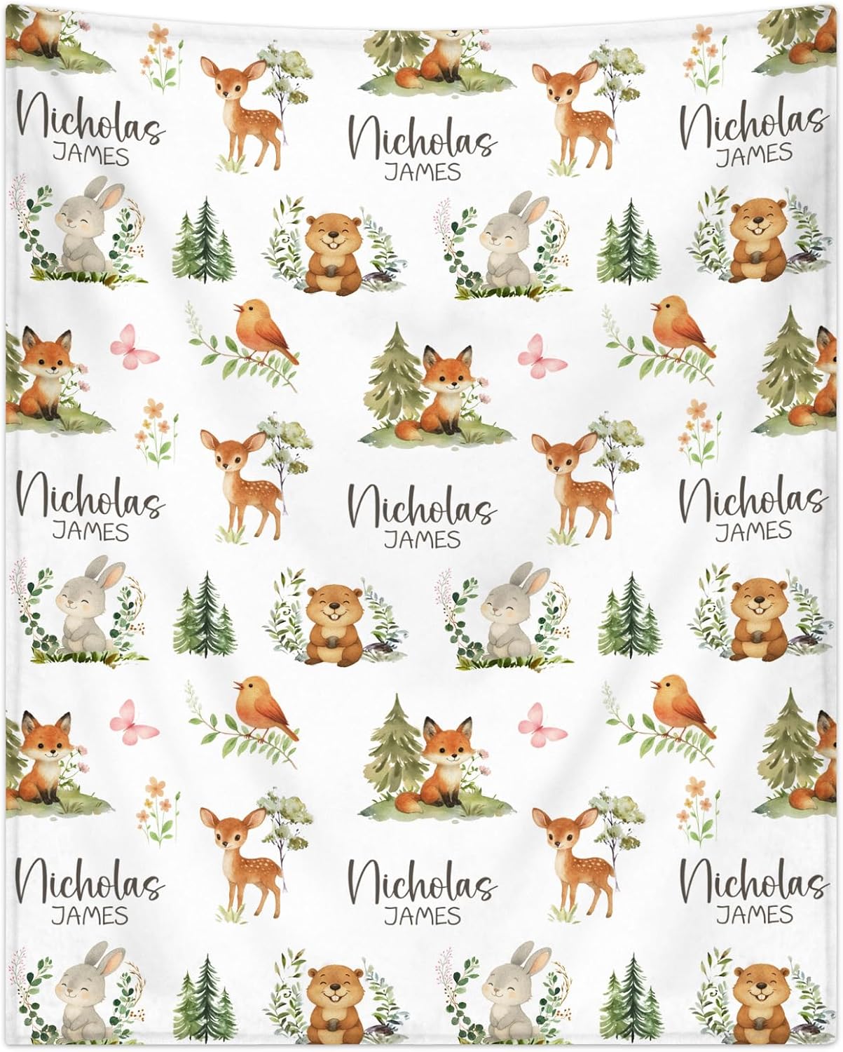 Personalized Baby Blanket for Boys Girls Super Soft Cozy Custom Baby Blanket with Name Lovely