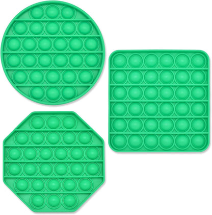 Sensory Fidget Toys, Silicone Squeeze Decompression Toy Games, Stress Relief Toys for Adults Funny Toy for Age 6+ Kids Teens, 3PCS