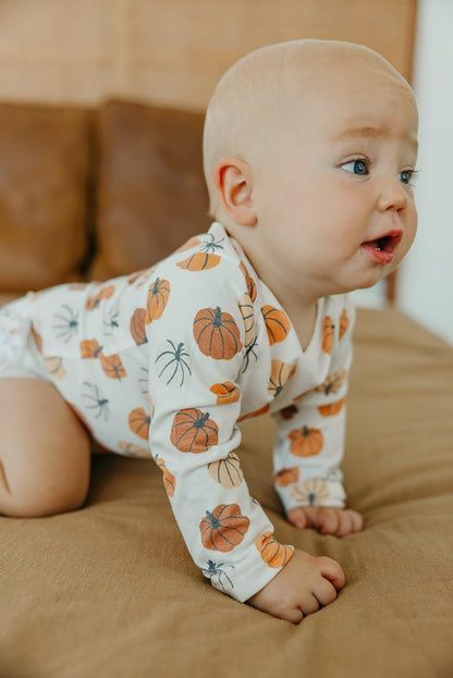 Copper Pearl Long Sleeve Bodysuit Baby: Ultra Soft Baby for Newborns, Boys, and Girls - Stylish, Comfortable, Overlap Shoulders, Premium Knit Fabric - 0-3 Months, Karver
