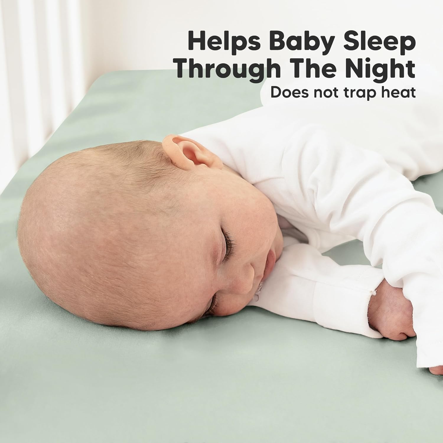 KeaBabies 2-Pack Organic Crib Sheets for Boys, Girls - 52x28 Fitted Crib Mattress Sheet Neutral
