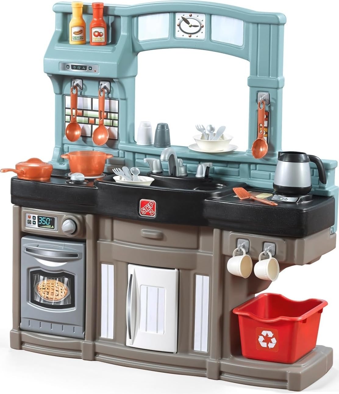 Step2 Best Chefs Kids Kitchen Playset, Indoor/Outdoor Kitchenette, Interactive Play with Lights and