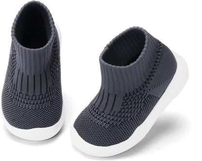 Engtoy Baby Shoes & Socks - Non-Slip Breathable Slippers with Soft Rubber Sole - Baby Boys & Girls Slip On Sneakers