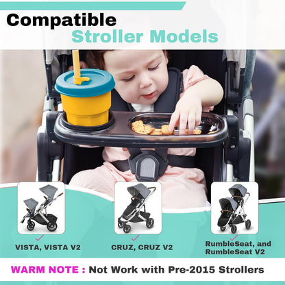 Snack Tray Fits for UPPAbaby Vista/Vista V2/Vista V3/Cruz/Cruz V2/ RumbleSeat/RumbleSeat V2