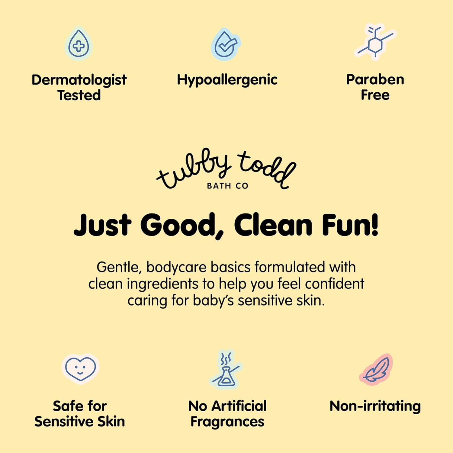 TUBBY TODD's Baby Body Wash & All Over Ointment Eczema Set - Gentle, Hypoallergenic Skincare for
