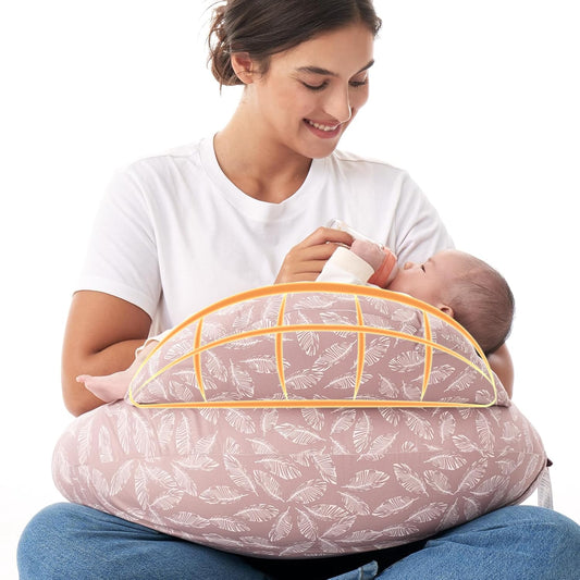 Momcozy Original Nursing Pillow for Breastfeeding-Pioneering Safety Fence- Wider Feeding Pillows