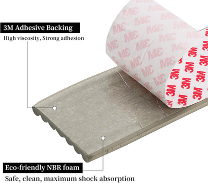 Corner Protector for Baby, Widen Edge Protector with Adhesive Backing, Baby Proofing Edge Corner Protectors Self Adhesive Furniture Corner Guard Bumper for Table, Desk, Fireplace (Gray, 6.6ft)