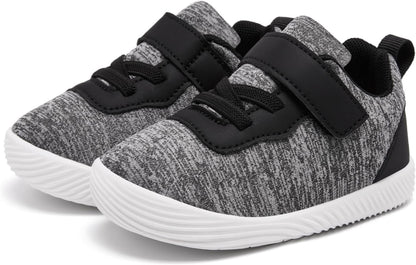 MORENDL Toddler Sneakers Baby Boys & Girls Barefoot Shoes Lightweight Breathable Walking Running Tennis Athletic Sport Shoes