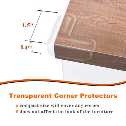 28 Pack Table Corner Protectors Baby Proofing Corner Guards Furniture and Edge Guards Stop Child Head Injuries Sharp Corners
