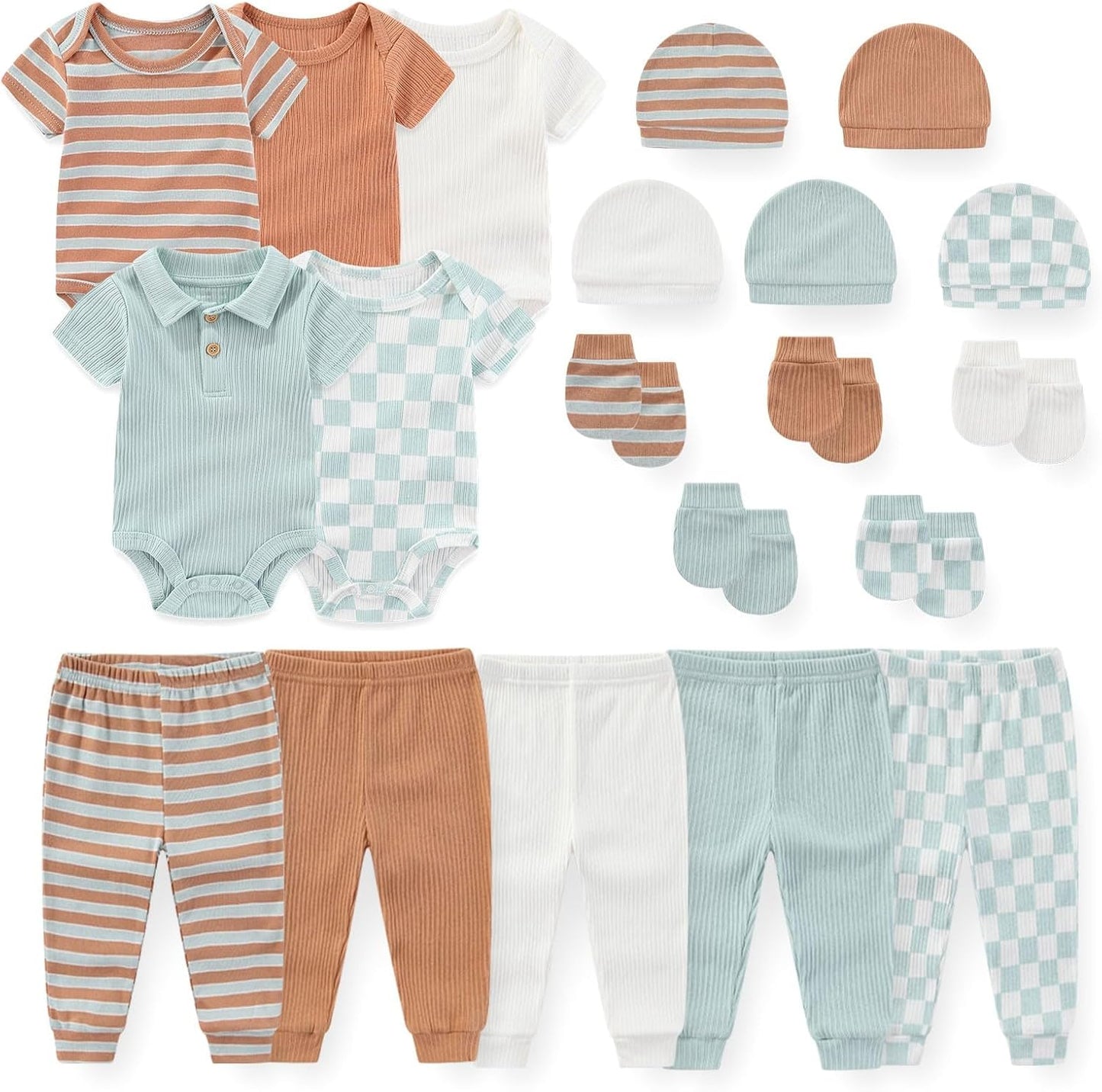 Unisex Baby Boy Girl Bodysuits Sets 20 Pack Cotton Casual New Born Clothes Comfort Infant Outfit