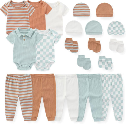 Unisex Baby Boy Girl Bodysuits Sets 20 Pack Cotton Casual New Born Clothes Comfort Infant Outfit