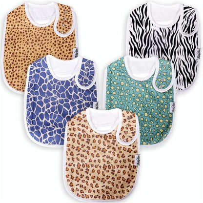 Organic Cotton Baby Bibs – Soft Teething & Drool Bib for Newborns & Toddlers – Hypoallergenic, Absorbent, Snaps