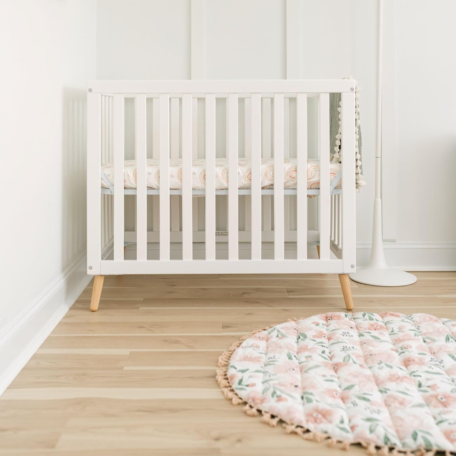 Crane Baby 100% Cotton Breathable Fitted Baby and Toddler Sheet for Standard Mattress (28 X 52)