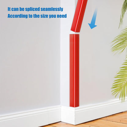 Wall Corner Protectors 4 Pack,1.57x1.57x23.62x0.12 inch PVC Double Side Proof Corner Guards for Sharp Edges, Self-Adhesive Corner Protectors for Home, Kindergarten,Thickness-3mm(0.12 in)