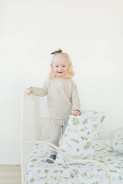 100% Cotton Toddler Pillowcase by ADDISON BELLE - Fits Both 13"x18" and 14"x19" Pillows - Soft, Durable & Breathable (Succulents)