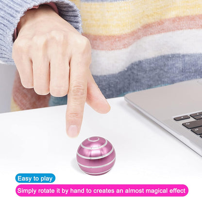 Desk Fidget Toys for Kinetic Toy: Cool Gadgets Cool Stuff for Adults Kids Teens, Spinning Up to 180 Seconds, Stress Relief Toy for Christmas Optical-Illusion Gift for Office School Home Women Men