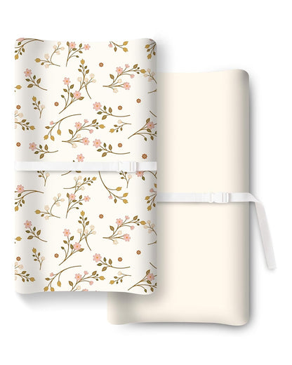 Extra Stretchy Changing Pad Cover, Ultra Soft Premium Jersey Knit Changing Pad Sheets, Unisex for Boys Girls, Fits All Standard Changing Tables/Dresser Tops - 2 Pack