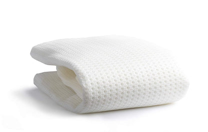 Lullaby Earth Breathe Safe Air Breathable Crib Mattress Pad, Removable Mattress Cover with Waterproof Layer for Baby and Toddler Beds, Standard Crib Size White