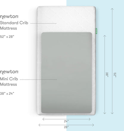 Newton Baby Mini Crib Fitted Sheets (2-Pack) | Organic Muslin Cotton, Ultra Breathable & Soft Baby